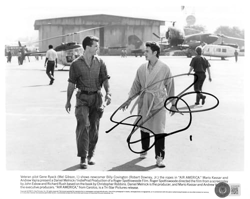 Robert Downey Jr. Air America Authentic Signed 8x10 B&W Photo BAS #AD04658