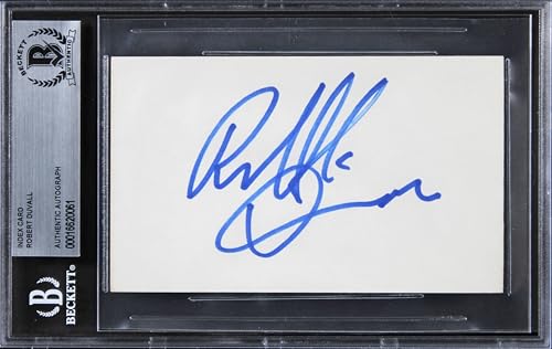 Robert Duvall The Godfather Authentic Signed 3x5 Index Card BAS Slabbed 2