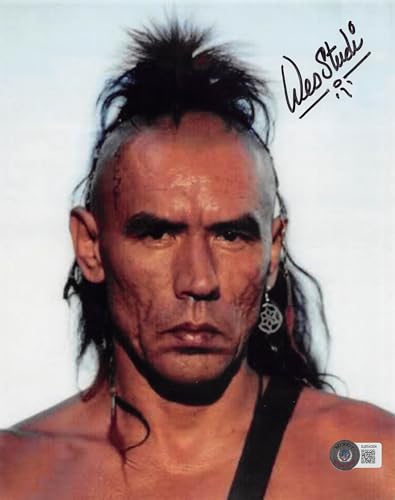 Wes Studi The Last of the Mohicans Authentic Signed 8x10 Vertical Photo BAS 4