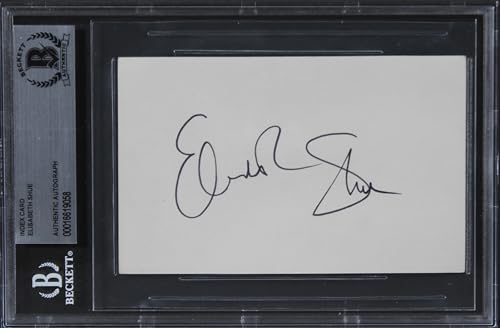 Elisabeth Shue The Karate Kid Authentic Signed 3x5 Index Card BAS Slabbed 2