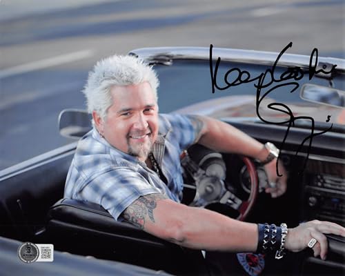 Guy Fieri Diners, Drive-Ins & Dives "Keep Cookin" Signed 8x10 Photo BAS #BM01883