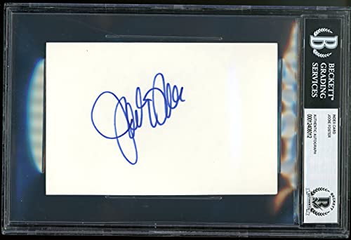 Jodie Foster The Silence of the Lambs Authentic Signed 4x6 Index Card BAS Slab