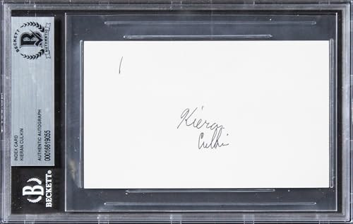 Kieran Culkin Home Alone Authentic Signed 3x5 Index Card BAS Slabbed 1