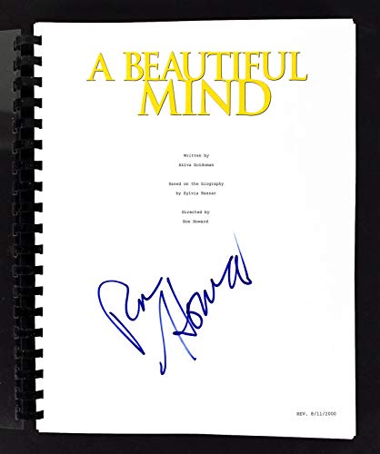 Ron Howard Authentic Signed A Beautiful Mind Movie Script BAS #S21266