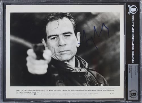 Tommy Lee Jones The Fugitive Authentic Signed 8x10 Photo BAS Slabbed 1