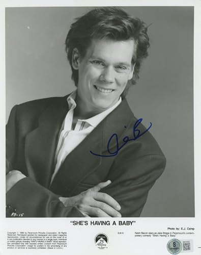 Kevin Bacon She's Having A Baby Authentic Signed 8x10 Photo BAS #BN74355