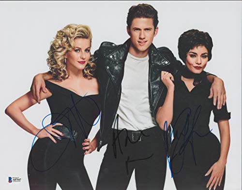 Grease Live! (3) Hough, Tveit & Hudgens Authentic Signed 11x14 Photo BAS #A07547