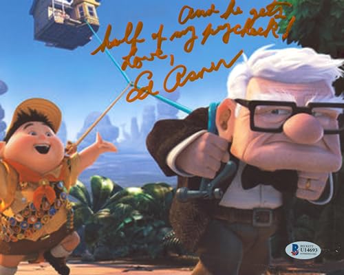 Ed Asner Up "And He Gets Half of My Paycheck!" Signed 8x10 Photo BAS #U14693