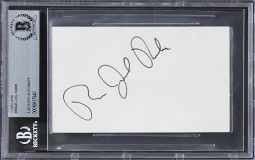Bruce Joel Rubin Ghost Authentic Signed 3x5 Index Card Autographed BAS Slabbed