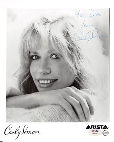 Carly Simon Musician To Don Love Authentic Signed 8x10 Photo PSA/DNA #AN86953