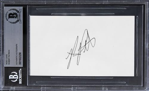 Robert Patrick Terminator 2 Authentic Signed 3x5 Index Card BAS Slabbed 1
