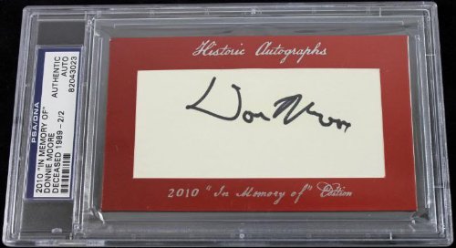 Angels Donnie Moore Signed Authentic Cut, 'In Memory Of' Edition PSA/DNA Slabbed