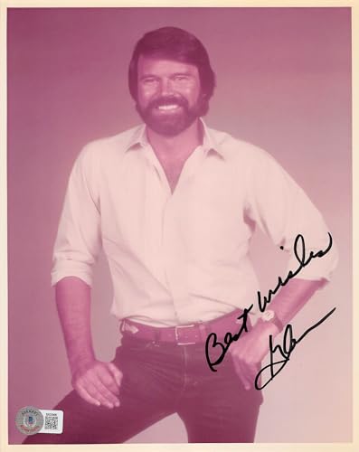 Glen Campbell Country Musician "Best Wishes" Signed 8x10 Photo BAS #BK03998