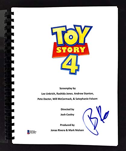 Tony Hale Authentic Signed Toy Story 4 Movie Script Autographed BAS #H13897