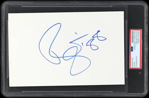 David Bowie '88 Authentic Signed 4x6 Index Card Autographed PSA/DNA Slabbed