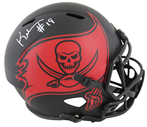 Buccaneers Keyshawn Johnson Signed Eclipse Full Size Speed Rep Helmet JSA Wit