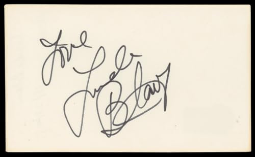 Linda Blair The Exorcist "Love" Authentic Signed 3x5 Index Card BAS #BN06396