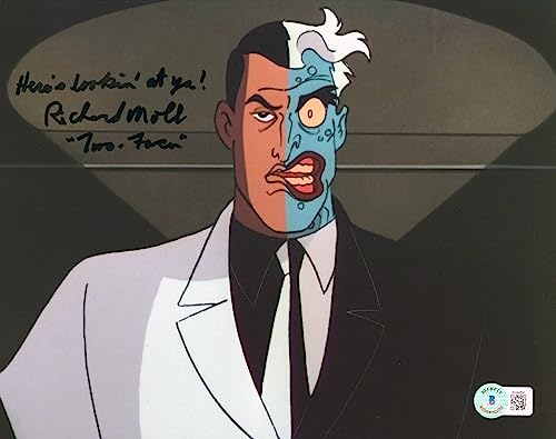 Richard Moll Batman The Animated Series Authentic Signed 8x10 Photo BAS #BH44891