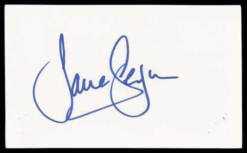 Jane Seymour Dr. Quinn, Medicine Woman Signed 3x5 Index Card BAS #BN06540
