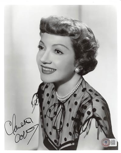 Claudette Colbert It Happened One Night Authentic Signed 8x10 Photo BAS #BL44686