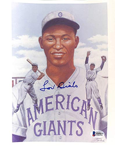 American Giants Lou Dials Authentic Signed 8x10 Photo Autographed BAS #H89837