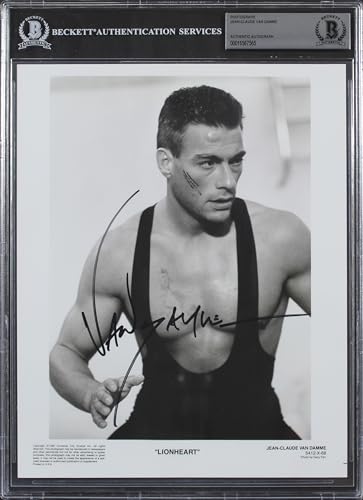Jean-Claude Van Damme Lionheart Authentic Signed 8x10 Photo BAS Slabbed