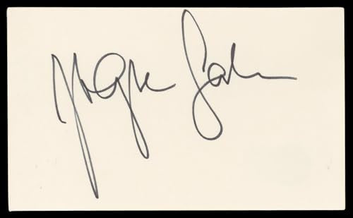 Zsa Zsa Gabor A Nightmare On Elm Street Signed 3x5 Index Card BAS #BN06381