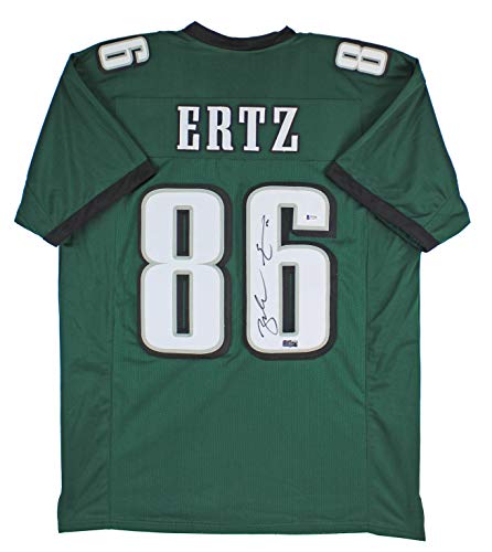 Eagles Zach Ertz Authentic Signed Green Jersey Autographed BAS