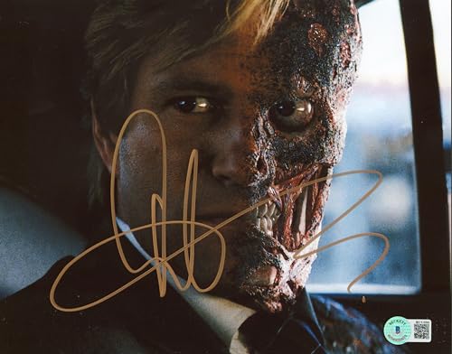 Aaron Eckhart Batman The Dark Knight Signed 8x10 Horizontal Photo BAS 7