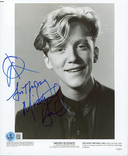 Anthony Michael Hall Weird Science Authentic Signed 8x10 Photo BAS #BN74461