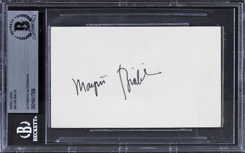 Mayim Bialik The Big Bang Theory Authentic Signed 3x5 Index Card BAS Slabbed 1