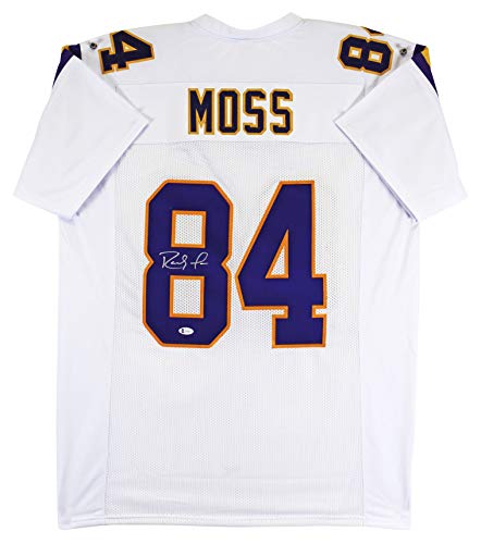 Randy Moss Authentic Signed White Pro Style Jersey Autographed BAS Witnessed