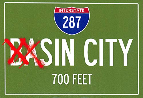 Basin Sin City 7x10 Metal Road Sign Highway 287 Prop Exclusively from BAM BOX