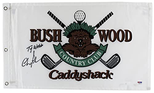 Chevy Chase "Ty Webb" Signed Bushwood Country Club Pin Flag PSA/DNA Itp #7A92316