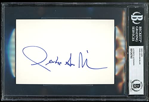 Penelope Ann Miller Carlito's Way Authentic Signed 4x6 Index Card BAS Slabbed