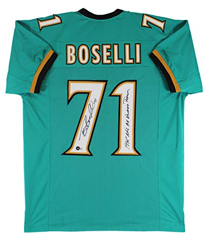 Tony Boselli "1990's All Decade Team" Authentic Signed Teal Pro Style Jersey BAS