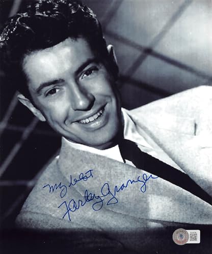 Farley Granger Strangers on a Train "My Last" Signed 8x10 Photo BAS #BL44740