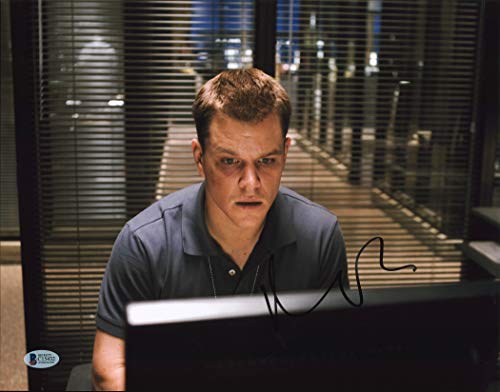 Matt Damon The Departed Authentic Signed 11x14 Photo Autographed BAS #C15432
