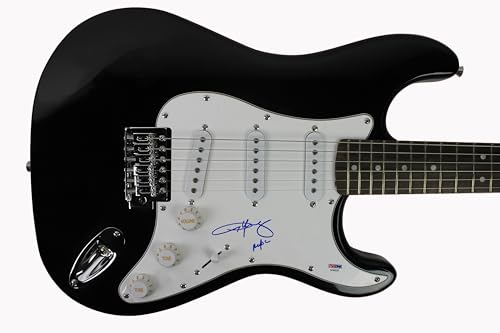 Angus Young "AC/DC" Authentic Signed Black Electric Guitar PSA/DNA #AB40528