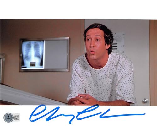 Chevy Chase Fletch Authentic Signed 8x10 Doctor Visit Photo BAS Witnessed