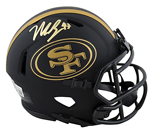 49ers Nick Bosa Authentic Signed Eclipse Speed Mini Helmet BAS Witnessed