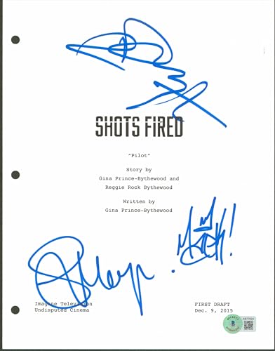Shots Fired (3) Moyer, Dreyfuss & Mack Wilds  Signed Script Cover BAS #AB77624