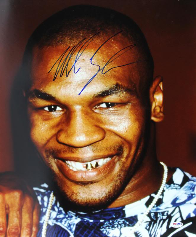 Mike Tyson Boxing Signed Authentic 16X20 Photo Autographed PSA/DNA #U70707