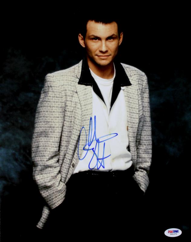 Christian Slater Signed Authentic 11X14 Photo Autographed PSA/DNA #I61271