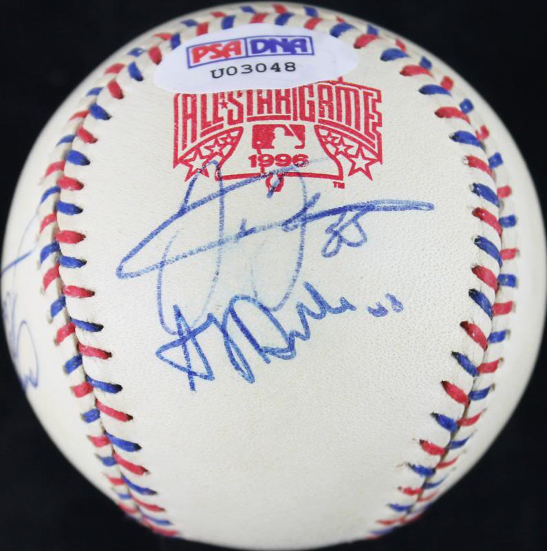 1996 Al All Stars (9) Signed OML 96 Asg Baseball Thomas Pettitte PSA/DNA #U03048