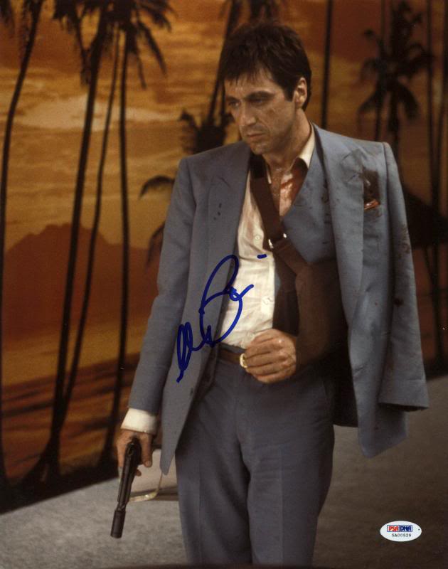 Al Pacino Scarface Signed 11X14 Photo Graded Perfect 10! PSA/DNA ITP #5A00529