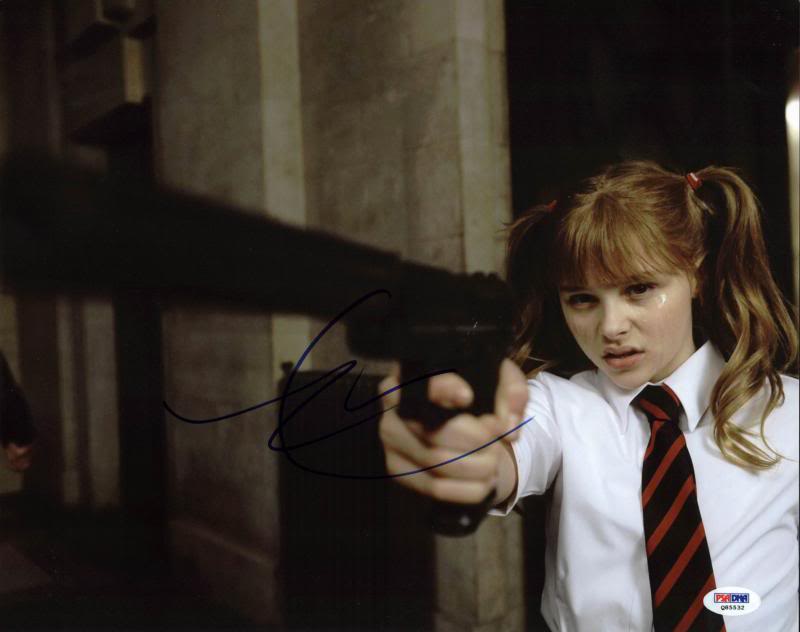 Chloe Grace Moretz Kick-Ass Signed Authentic 11X14 Photo PSA/DNA #Q85532