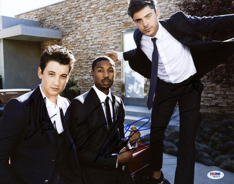 That Awkward Moment (3) Zac Efron, Teller & Jordan Signed 11X14 Photo PSA W00414