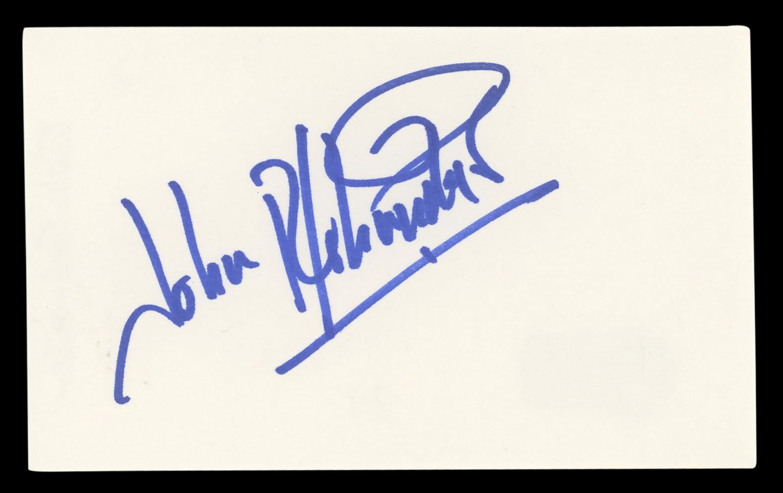 John Schneider The Dukes Of Hazzard Authentic Signed 3x5 Index Card BAS #BL96766