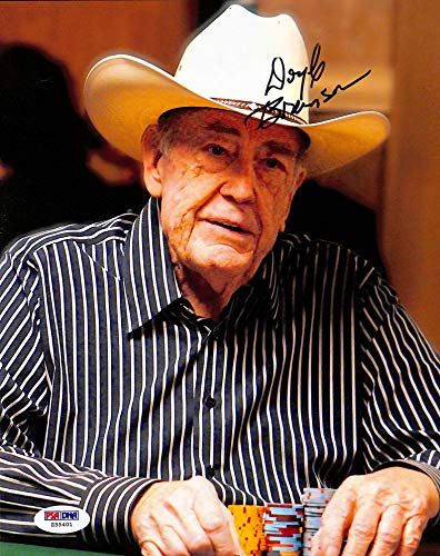 Doyle Brunson World Series of Poker Authentic Signed 8x10 Photo PSA/DNA #Z55401